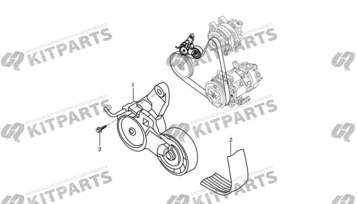 Ремень приводной и натяжитель Dong Feng AX7
