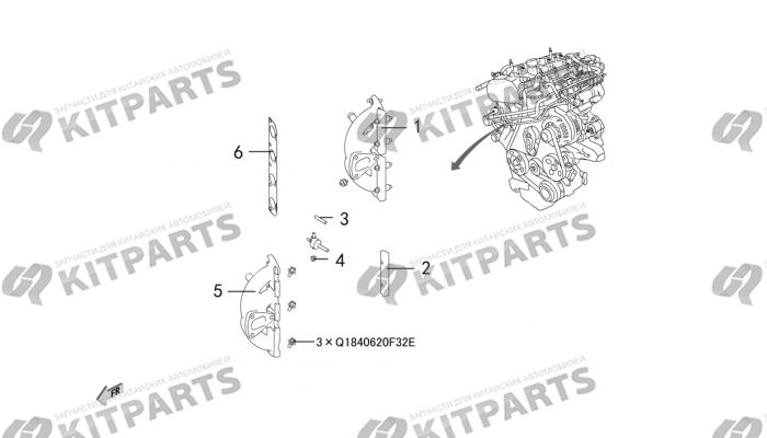 ВЫХЛОПНОЙ КОЛЛЕКТОР Haval