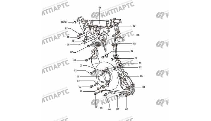 Крышка ГРМ FAW Besturn X80