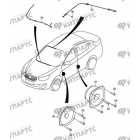 Loudspeaker, and antenna amplifier