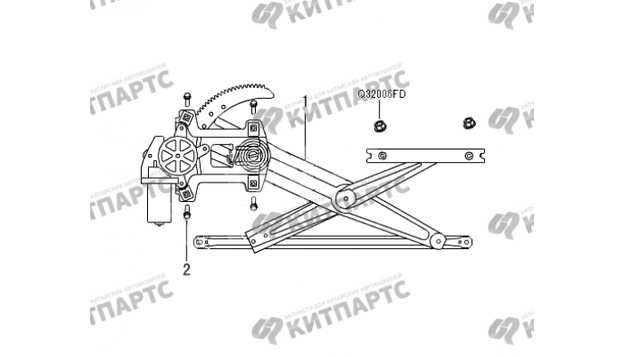 Стеклоподъемник передней двери Great Wall