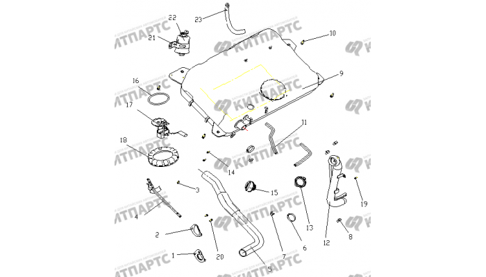 Бак топливный Geely Otaka (CK)